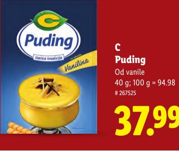 C. Puding Od vanile