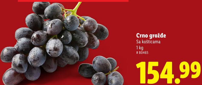 Crno grožde Sa košticama