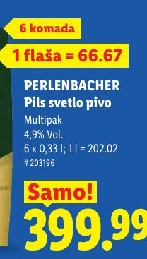 PERLENBACHER Pits svetlo pivo