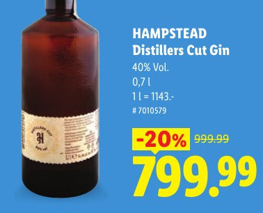 HAMPSTEAD Distillers Cut Gin