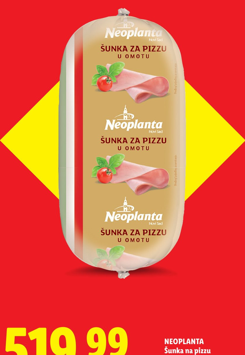 Šunka na pizzu