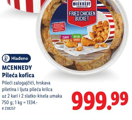 MCENNEDY Pileća kofica