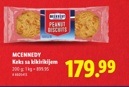 MCENNEDY Keks sa kikirikijem