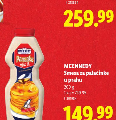MCENNEDY Smesa za palačinke u prahu