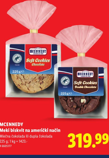 MCENNEDY Meki biskvit na američki način