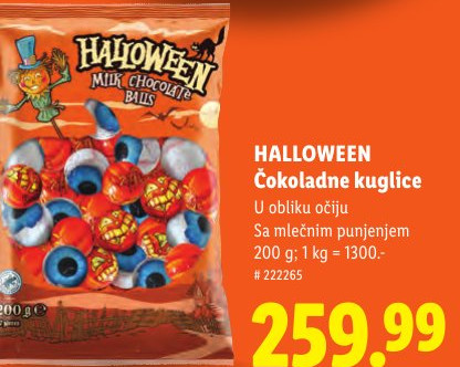 HALLOWEEN Čokoladne kuglice