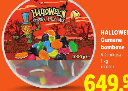 HALLOWEEN Gumene bombone