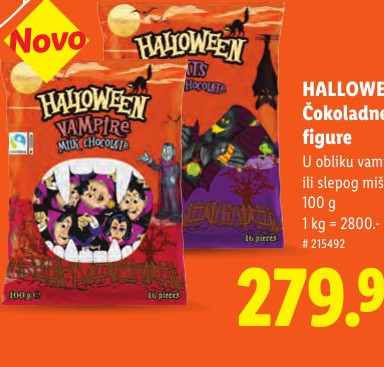 HALLOWEEN Čokoladne figure