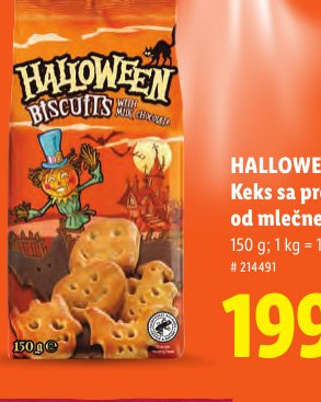 HALLOWEEN Keks sa prelivom od mlečne čokolade