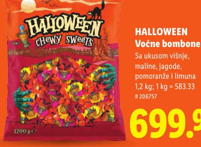 HALLOWEEN Voćne bombone