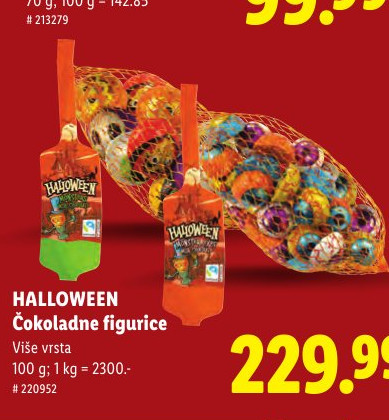 HALLOWEEN Čokoladne figurice