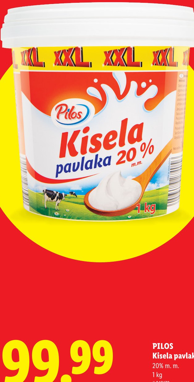 Kisela pavlaka XXL