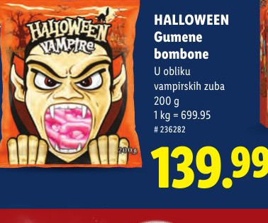 HALLOWEEN Gumene bombone