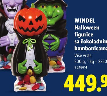 Halloween figurice sa čokoladnim bombonicama
