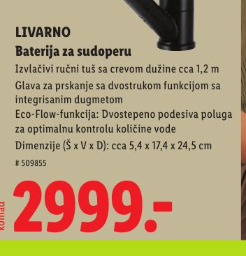 Baterija za sudoperu
