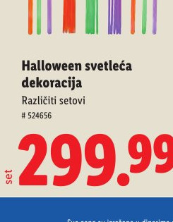 Halloween svetleća dekoracija