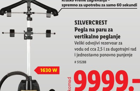 SILVERCREST Pegla na paru za vertikalno peglanje