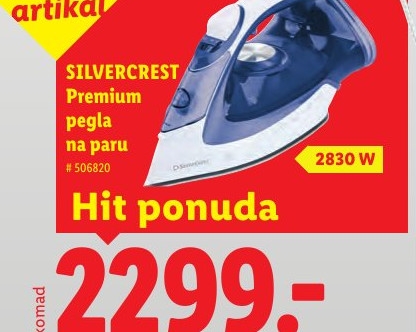 SILVERCREST Premium pegla na paru
