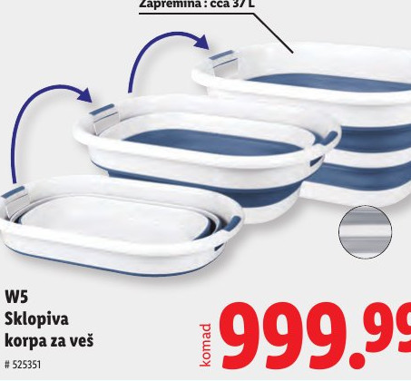Sklopiva korpa za veš