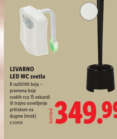 LED WC svetlo