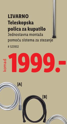 Teleskopska polica za kupatilo