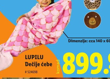 LUPILU Dečije ćebe