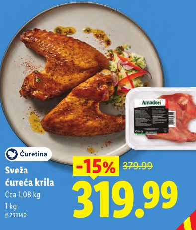 Sveža ćureća krila