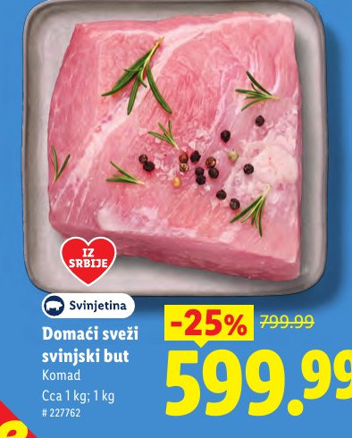 Domaći sveži svinjski but