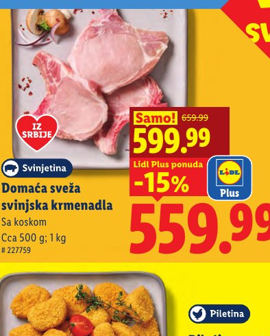 Domaća sveža svinjska kremnadla