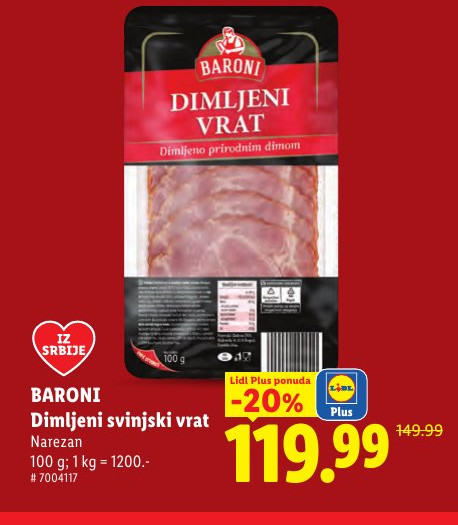 Baroni Dimljeni svinjski vrat
