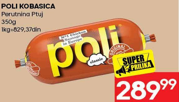 POLI KOBASICA Perutnina Ptuj 350g