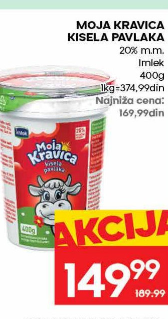 MOJA KRAVICA KISELA PAVLAKA 20% m.m.