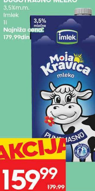 MOJA KRAVICA DUGOTRAJNO MLEKO 3,5%m.m.