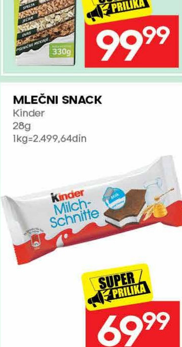 MLEČNI SNACK Kinder 28g