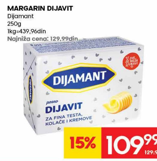 MARGARIN DIJAVIT Dijamant 250g