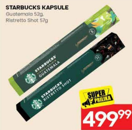 STARBUCKS KAPSULE Guatemala 52g, Ristretto Shot 57g