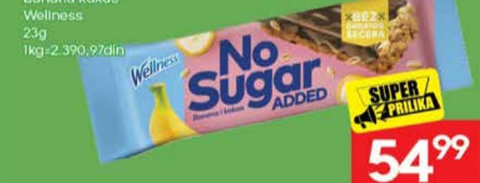 BAR NO SUGAR ADDED banana kakao Wellness
