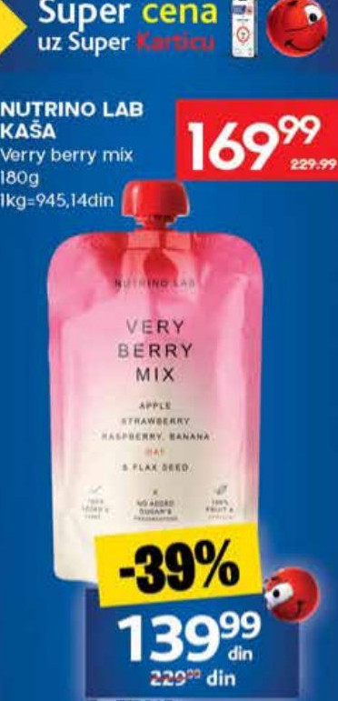 NUTRiNO LAB KAŠA Verry berry mix