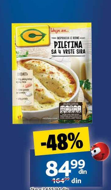 PILETIΝΑ SA 4 VRSTE SIRA