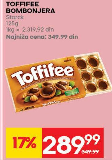 TOFFIFEE BOMBONJERA Storck 125g