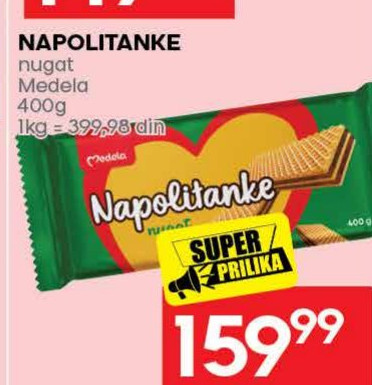 NAPOLITANKE nugat Medela 400g
