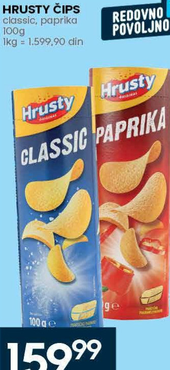 Hrusty Čips classic paprika