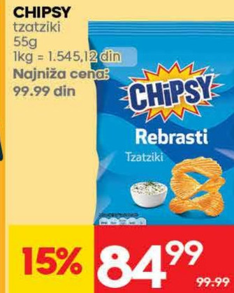 Chipsy tzatziki