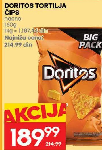Doritos Tortilja Čips nacho
