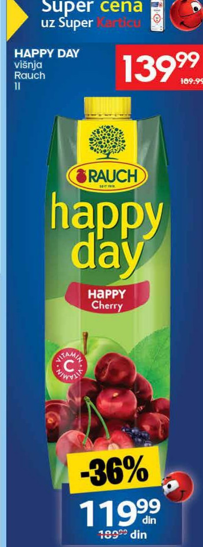 HAPPY DAY višnja Rauch 1l