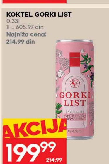 KOKTEL GORKI LIST