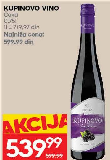 KUPINOVO VINO Caka