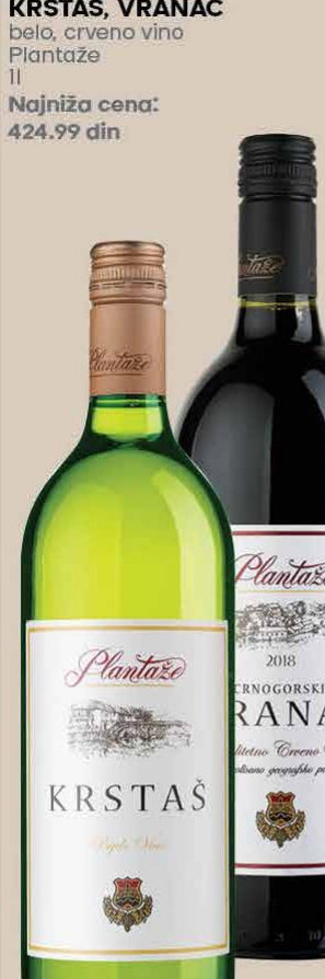 KRSTAŠ, VRANAC bela, crveno vino