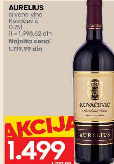 AURELIUS crveno vino