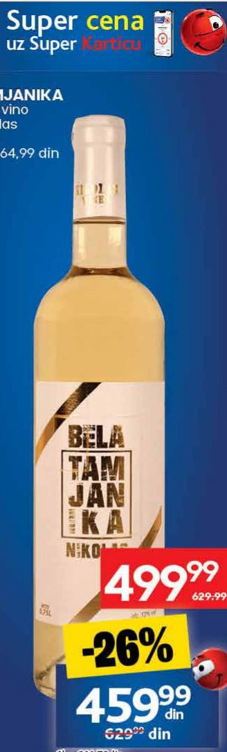 TAMJANIKA belo vino